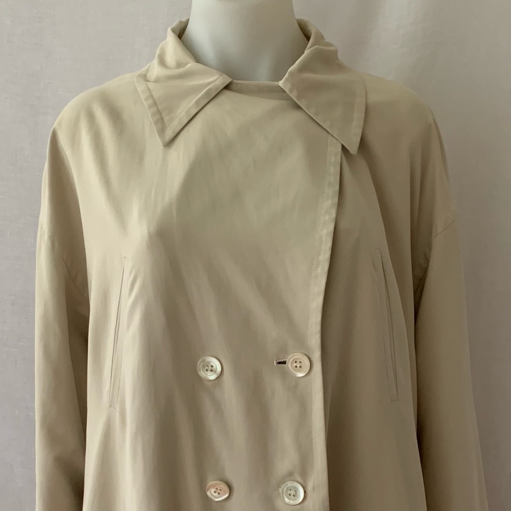 Made In ITALY I Blues TRENCH Coat Size 14 - Picture 3 of 10